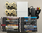 Sony PlayStation 2 Slim Lim. Edition Ceramic White Console With 20 Games BUNDLE