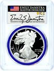 2024 W $1 Proof Silver Eagle PCGS PR70 DCAM First Day of Issue Damstra Signature