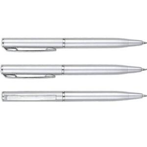 1pcs Light Silver Ballpoint Pen Mini Short Style Stationery School --50% Free