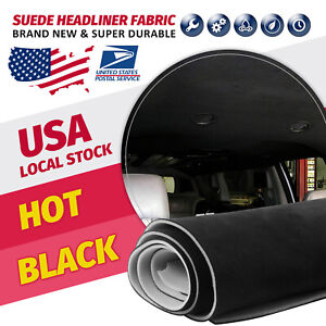 Suede Headliner Black Fabric Material 79