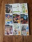 Wii Games Lot Of 9 With Manual Inside Fit, My Fitness Coach 2 , Nerf, Wee Cheer