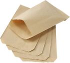 100 Pcs 3x5 Inches Kraft Paper treat Bags Flat 3x5 Inch (Pack of 100) Brown