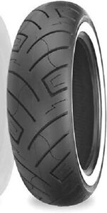 Shinko 777 HD Whitewall Front Motorcycle Tire 130/90-16 TL 87-4586