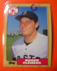 1987 Topps Roger Clemens #340 Baseball Error Card Boston Red Sox NM-M