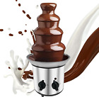 New Listing4 Tier Stainless Steel Chocolate Fountain Electric Chocolate Fondue Fountain Mac