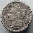 1872 Three Cent Nickel Piece US 3C Type Coin