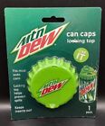 Mountain Dew Pop Soda Can Locking Top Cap Keep Bugs Out Helps Prevent Spills
