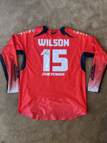 Dean Wilson Honda Race Worn SWX Motocross Supercross Signed 2023 Jersey Genuine