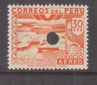 PERU, 1938 Air, 30c. Orange, Irrigation System, Waterlow Punched Proof, perf.