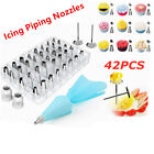 42 PCS Cake Decorating Kit Tools Bags Piping Tips Pastry Icing Bags Nozzles