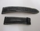 Genuine Breguet Blue Reptilian Leather 21mm x 16mm Watch Strap Bands 115mm +75mm