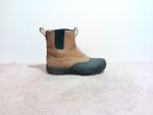 LL Bean Brown Leather Pull On Storm Chaser Duck Boots Mens Size 10 Medium