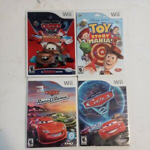 Nintendo Wii Disney Pixar TOY STORY MANIA CARS Cars 2  Lot Of 4  TESTED Wii