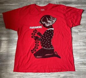 New ListingParamore Men’s XXL Tshirt Red Hayley Williams Emo Indie Rock Band 100% Cotton