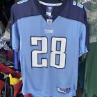 REEBOK TENNESSEE TITANS Chris JOHNSON #28 JERSEY NFL Youth Large 14-16