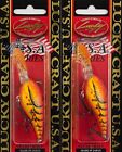 (LOT OF 2) LUCKY CRAFT LC 1.5D-9 1/2OZ LC-1-5D9-345 DELTA CRAZY RED CRAW E2342