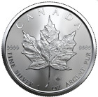 2022 1 oz Canadian Silver Maple Leaf $5 Coin .9999 Fine Silver BU