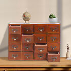 New Listing16 Drawers  Vintage Tabletop Library Card Catalog Cabinet Apothecary Storage Box