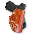 Leather Paddle Holster fits, Glock 17 19 21 30 34 36 37 20 38 26 41 42  R/H Draw