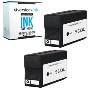 2PK 962XL 962 XL Black Ink Cartridges for HP OfficeJet Pro 9016e 9018 9018e 9019