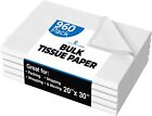 Bulk Pack White Tissue Paper Gift Wrap Ream of Paper 20 inch x 30 inch 960 Count