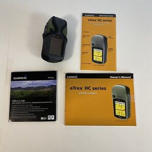 Garmin eTrex Venture HC Handheld GPS Receiver Manual Case Bundle Hiking Hunting