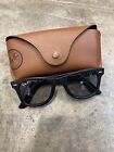 Ray Ban rb2140 50-22 Wayfarer Made In Italy Special Series Black Grey Polarized