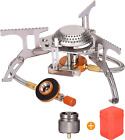 Portable Camping Gas Stove with 1LB Propane Tank Adapter Foldable Camp Stove