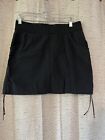 Columbia Womens Skirt / Skort Size M w/ built in shorts Cinch Sides Black Pocket