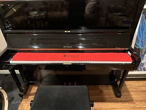 Petrof Upright 125-II Black piano with bench