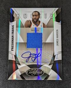 2009 Panini Certified /399 James Harden RC Jersey Auto 🔥 #173 Rookie Card