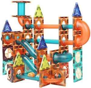 67PCS Magnetic Building Tiles Construction Blocks Puzzle 3D STEM Toys For Kids