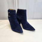 Katy Perry The Eliza Blue Suede Ankle Bootie Size 10