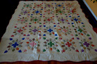 NEW Handmade Colorful Flowers and Petals Pattern Quilt 100
