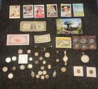 Junk Drawer Lot: Old U.S Coins 1900+, Jewelry, Scrap Silver, Watches VINTAGE LOT