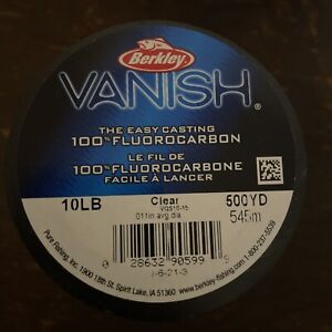 berkley vanish 10lb fluorocarbon line 500 yard spool