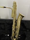 Professional Gold Lacquered Bb Bass Saxophone Low Bb Sax Free shipping