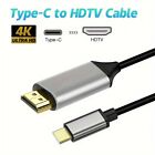 USB C 3.1 to 4K HDMI Cable Video Converter Adapter 6Ft Type C to HDTV 4K Cord