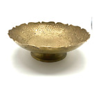 New ListingBrass bowl peacock and floral design