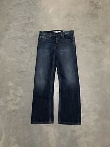 BKE Buckle Jake Bootleg Boot Cut Jeans size 33R 33x34 Dark Wash Skater Grunge
