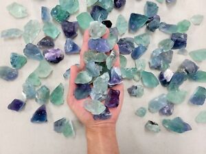 Bulk Green Fluorite Rough Stones Natural Gemstones Crystals for Tumbling Healing
