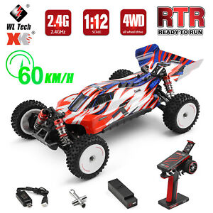 WLtoys 124008 RC Car 1/12 2.4GHz 60KM/H 4WD Brushless RC Off-Road Racing Car RTR