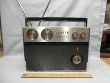 New Listing1961 Zenith Royal 2000 1st American Made AM/FM Transistor Radio-Works-NR