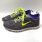 Nike Free TR Fit Running Purple Neon Yellow Running Shoes Women's Size 7