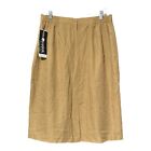 Sag Harbor Womens Tan/Camel Partial Elastic Stretch Lined Skirt Size 18W New