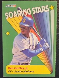 Ken Griffey Jr.- 1990 Fleer Soaring Stars insert Mariners HOF 2ND YEAR!