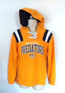 Nashville Predators Hoodie Size Small 34/36 Sweatshirt Jersey Style Lace Up New