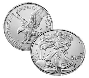 American Eagle 2021 One Ounce Silver Uncirculated Coin (W) 21EGN
