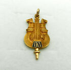 Vintage Iota Kappa Lambda Fraternity Key/Charm solid 10K Yellow Gold 1950