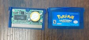 Pokemon: Sapphire Version (GBA, 2003) TESTED WORKING AUTHENTIC - NEW BATTERY